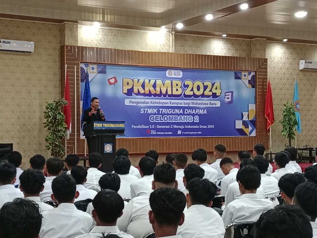 STMIK Triguna Dharma TA 2024/2025 Gelar PKKMB Gelombang II, Membangun Karakter dan Keterampilan Mahasiswa Baru