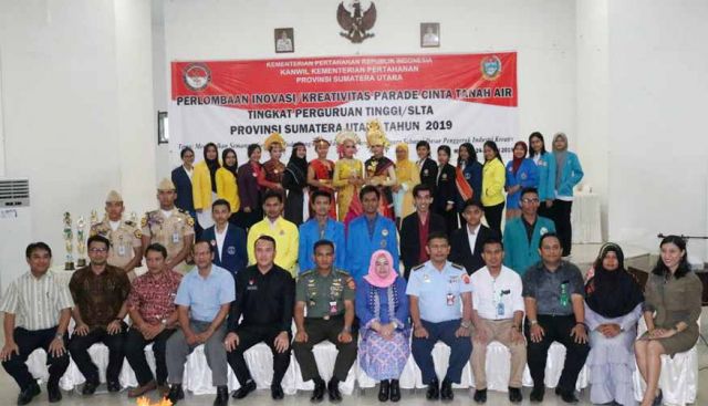 PERLOMBAAN INOVASI / KREATIVITAS PARADE CINTA TANAH AIR TINGKAT PERGURUAN TINGGI / SLTA PROPINSI SUMATERA UTARA TAHUN 2019  