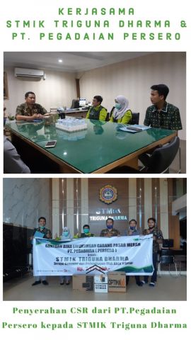 Penyerahan Bantuan CSR dari PT. Pegadaian Persero Kepada STMIK Triguna Dharma